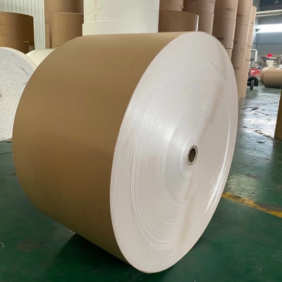 Raw Jumbo Roll Virgin PE Coated Recycled Wrapping Paper Roll Kraft Paper  for Paper Bowl - China Food Grade Paper Cup Paper and PE Coated Paper Roll  price